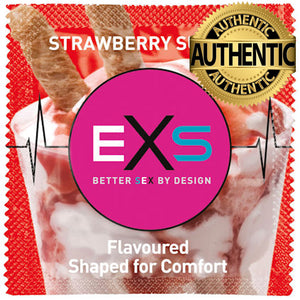 EXS Strawberry Sundae Flavour Condoms