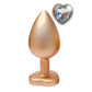 Gleaming Love Pearl Gold Butt Plug Large