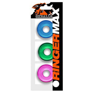 Oxballs Ringer Max Cockring 3 Pack Coloured