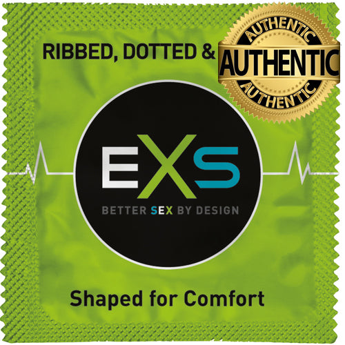 EXS Extreme 3 in 1 Ribbed Condoms