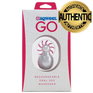 Sqweel Go Rechargeable Oral Sex Massager - White