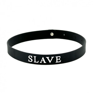 Black Silicone Slave Collar