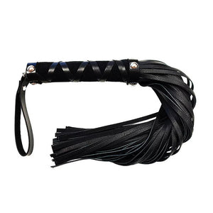 Rouge Short Leather Flogger With Studs