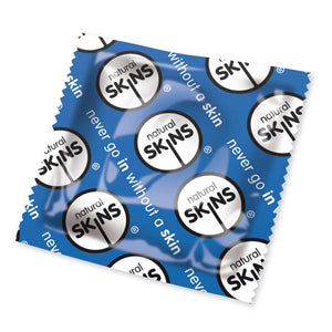 Skins Natural x50 Condoms (Blue)